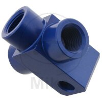 3-way distributor screwed type 813 M10 x 1.00 blue