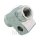 2-way distributor screwed type 831 3/8 UNF silver