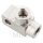 Distributeur 2 voies vissé coudé type 832 3/8 UNF argent