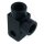 Distributore a 2 vie avvitato ad angolo tipo 832 3/8 UNFF nero