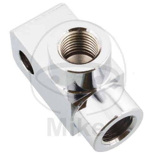 2-way distributor screwed angled type 832 3/8 UNF chrome