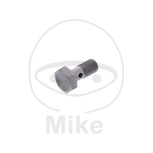 Banjo bolt single M8 x 1.00 stainless steel silver