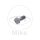 Banjo bolt single M8 x 1.00 stainless steel silver