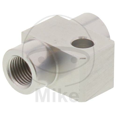 2-way distributor screwed straight type 811 M10 x 1.00 silver