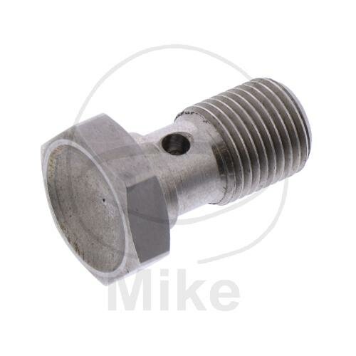 Banjo bolt single 1/8 stainless steel silver