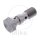 Banjo bolt double 3/8-24 stainless steel silver