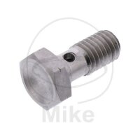 Bullone Banjo singolo M8 x 1,25 in acciaio inox argento