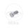 Banjo bolt single M10 x 1.00 aluminium silver