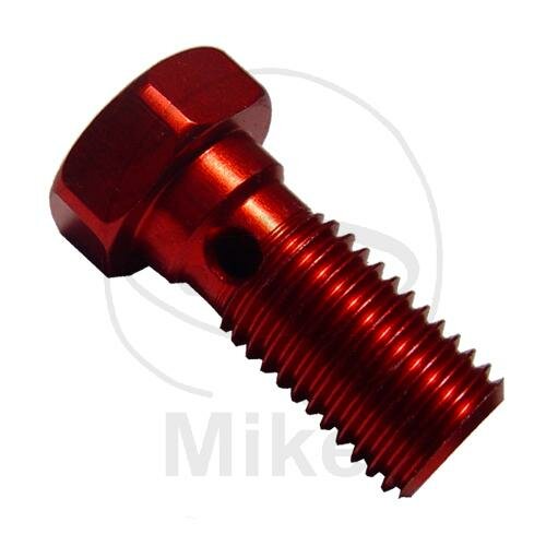 Bullone Banjo singolo M10 x 1,25 alluminio rosso