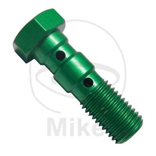 Boulon double M10 x 1,25 aluminium vert