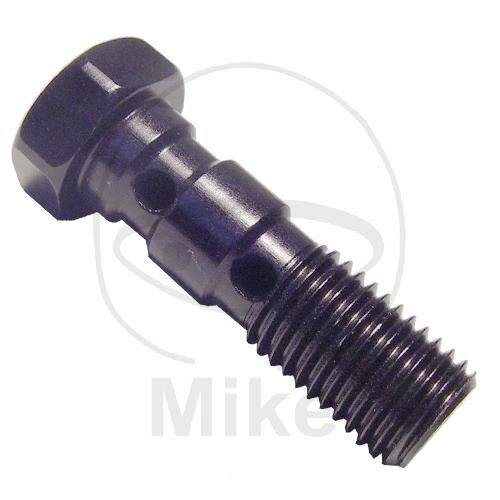 Bullone Banjo doppio M10 x 1,25 alluminio nero