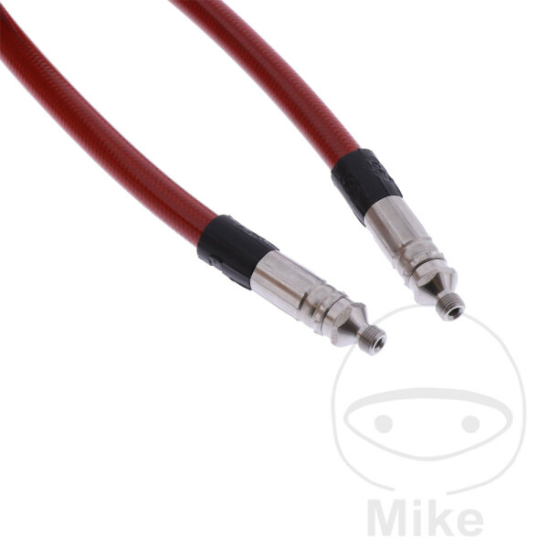 Brake line Stahlflex Vario 90 cm red transparent
