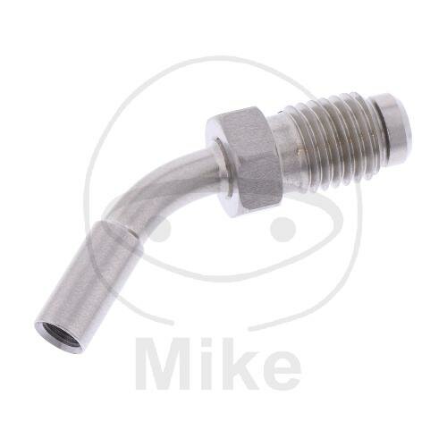 Connecting piece with external thread movable Vario type 424 45° M10 x 1.25 stainless steel