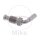 Connecting piece with external thread movable Vario type 417 70° M10 x 1.00 stainless steel