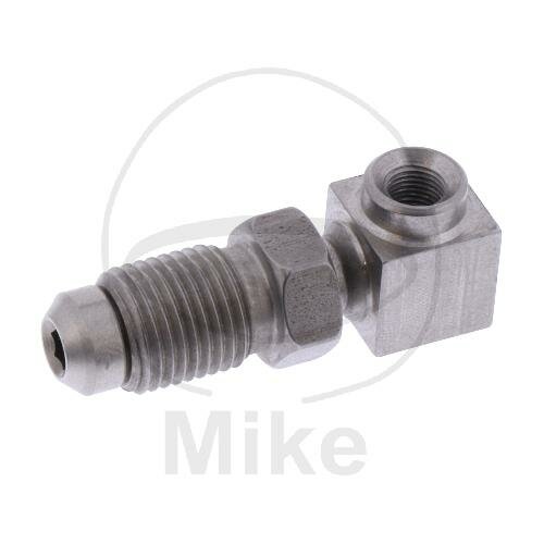 Connecting piece with external thread fixed Vario type 418 M10 x 1.00 90° stainless steel