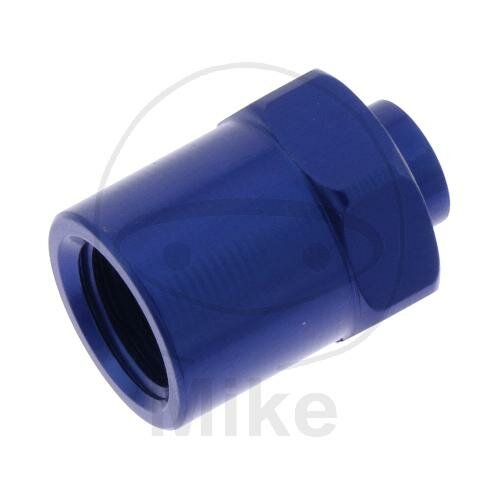 Connecting piece with internal thread fixed Vario type 720 M10 x 1.25 blue