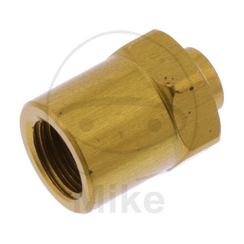 Connection piece with internal thread fixed Vario type 720 M10 x 1.25 gold