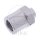 Connection piece with female thread fixed Vario type 730 3/8-24 UNF silver