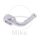 Ring fitting Vario type 017 10 mm 70° silver