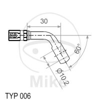 Anillo de ajuste Vario tipo 006 10 mm 60° de plata