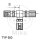 3-way distributor Vario type 950 pressed silver