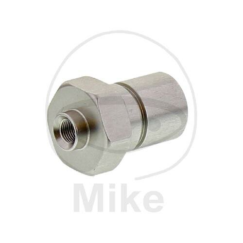 Connection piece with female thread fixed Vario type 714 IGF M10 x 1.00 silver
