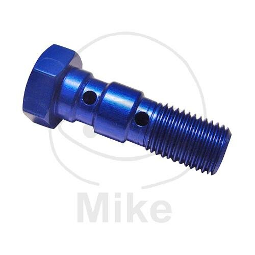 Boulon double 3/8-24 aluminium bleu
