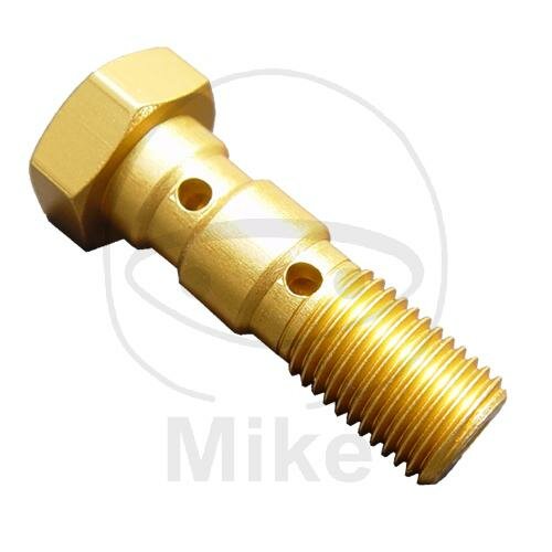 Bullone Banjo doppio 3/8-24 alluminio oro