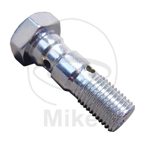 Bullone Banjo doppio 3/8-24 in alluminio cromato
