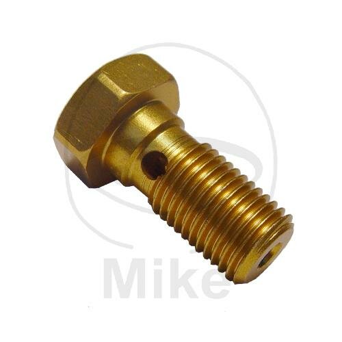 Banjo bolt single 3/8-24 aluminium gold