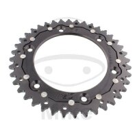 Sprocket  DUA 40 teeth pitch 520 black ZF 125 / 150