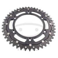 Sprocket  DUA 46 teeth pitch 520 black ZF 125 / 150
