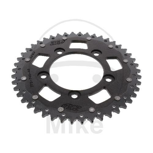 Piñón  DUA 46 dientes paso 520 negro ZF 100 / 124