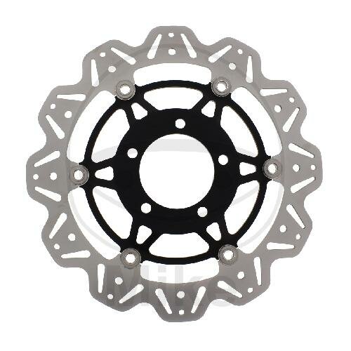 Brake disc VEE EBC black for Triumph Speed Triple Tiger 1050