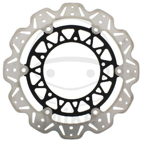Brake disc VEE EBC black for Yamaha YZF-R1 1000 04-06