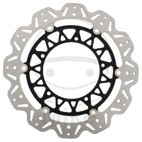 Brake disc VEE EBC black for Yamaha FZ1 1000 06-15