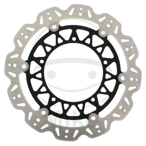 Brake disc VEE EBC black for Yamaha YZF-R1 1000 07-14