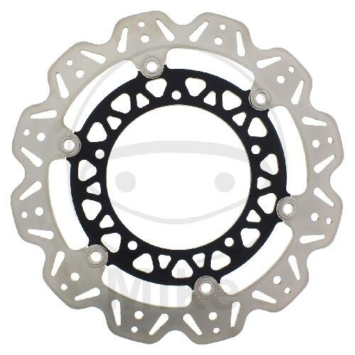 Brake disc VEE EBC black for Yamaha YZF-R6 600 08-17