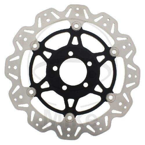 Brake disc VEE EBC black for Kawasaki ZR ZZR 1100 ZRX 1100 1200 ZX-9R 900 ZXR 750