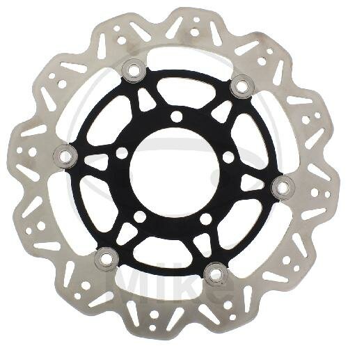 Disque de frein VEE noir pour Kawasaki ER-6F ER-6N KLE 650 Z 750