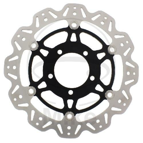 Brake disc VEE EBC black for Kawasaki ZX-10R 1000 Ninja 08-16