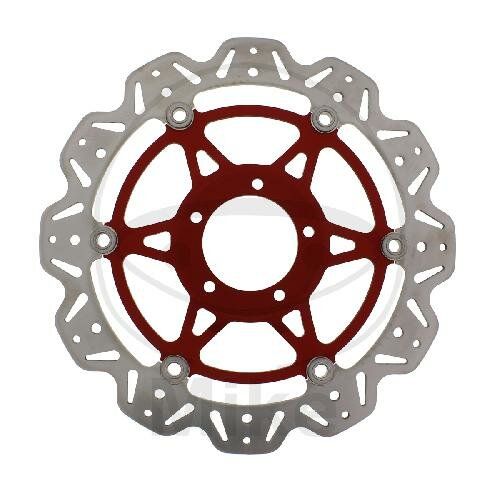 Brake disc VEE EBC red for Ducati 796 797 821 939 950 1100 1200 1260