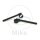 Manubrio TRW alluminio nero 22 mm per Honda CBR 600 900 1000 1100 VFR 800 VTR 1000