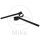 Manubrio TRW alluminio nero racing 22 mm per Ducati Supersport 900 Honda CBR 600 1000