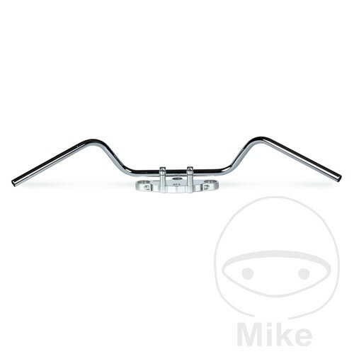 Handlebar steel chrome 22 mm MYSTIK for BMW Honda Kawasaki Suzuki Triumph Yamaha