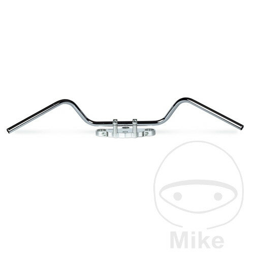 Guidon TRW acier chromé 25,4 mm Mystik