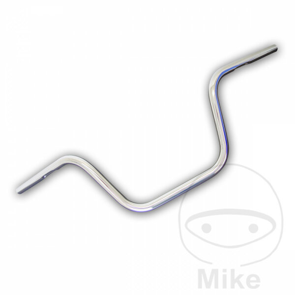 Handlebar TRW steel chrome 25.4 mm with cable notch Apehanger