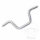Handlebar TRW steel chrome 25.4 mm with cable notch Apehanger