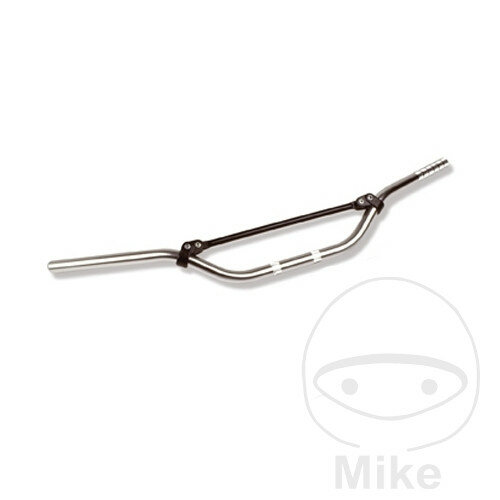 Manillar TRW aluminio plata 22 mm Cross alto