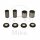 Kit di riparazione dei cuscinetti del forcellone per Kawasaki KFX KLX 250 300 KX Z Ninja 125 500